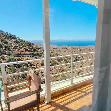 Enjoy A Wondeful Sunset From A Traditional House-aggelos Ioulis